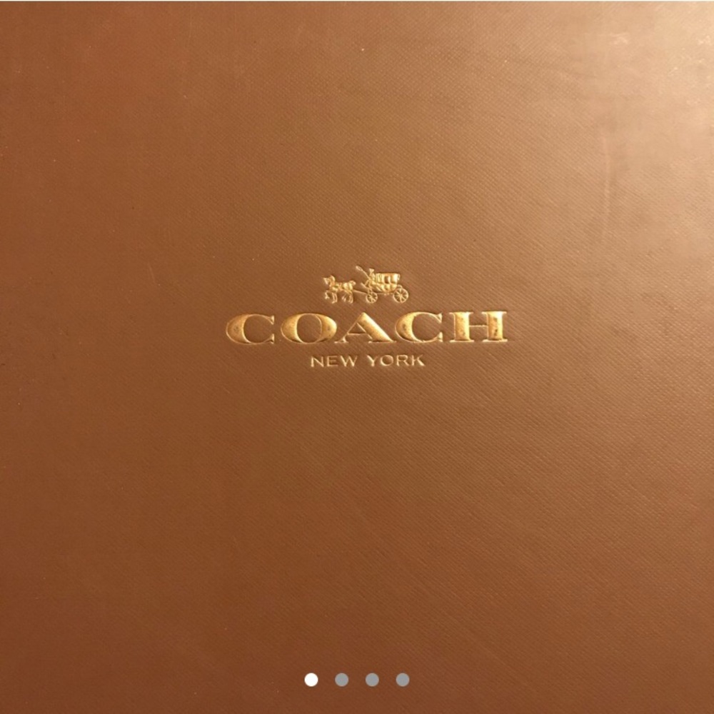 Black authentic coach high top sneakers!